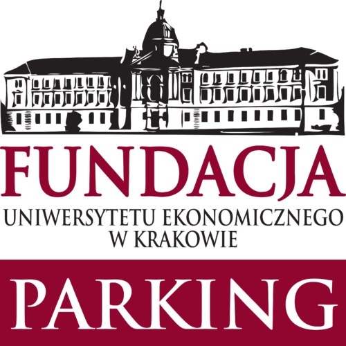 Logotyp parkingu Fundacji UEK